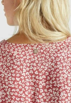 Khujo Rinalda - Blusa - Rot Weiß Geblümt -Khujo Ventas 05a9c846ff1f4aa79545abac96337e8b