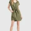 Khujo Anneli - Vestido Vaquero Khaki Gewaschen para Mujer 2 Khujo Anneli - Vestido Vaquero Khaki Gewaschen para Mujer -Khujo Ventas 063bc7fe03f442468843221e13dfc1dd