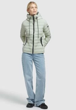 Khujo Lovina Matt - Chaqueta De Entretiempo Blassgrün para Mujer -Khujo Ventas 1f5b6c39bb3e41b98de47a07755845b3