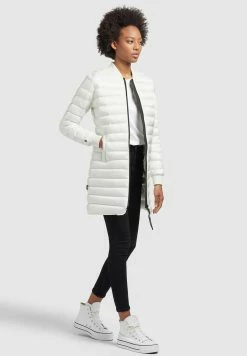 Khujo Greta Shiny - Chaqueta De Entretiempo Cremeweiß para Mujer -Khujo Ventas 253a18b7a2724050b5a0da0dc9cc0aab
