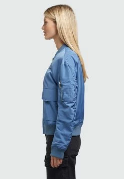 Khujo Nova - Chaqueta Bomber Mujer Azul | Estilo Moderno y Cómodo -Khujo Ventas 39652b1ce9004254b145c46ec540782b