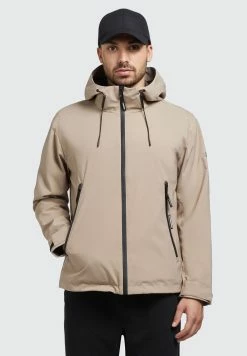 Khujo Neal - Chaqueta Outdoor Beige para Hombre | Ropa de Abrigo Resistente