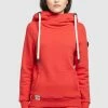 Khujo Rhabea - Jersey con Capucha para Mujer - Color Rojo -Khujo Ventas 78a4bccd58684d0388194b6466226e12