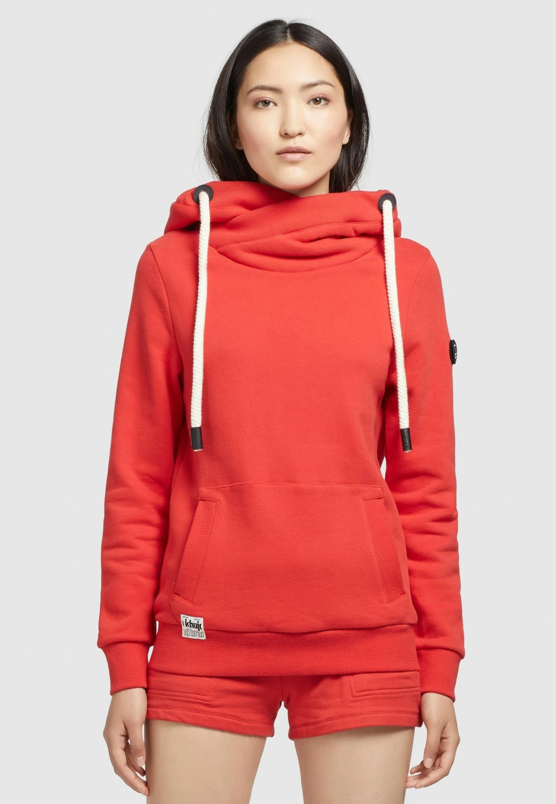 Khujo Rhabea - Jersey con Capucha para Mujer - Color Rojo 3 Khujo Rhabea - Jersey con Capucha para Mujer - Color Rojo