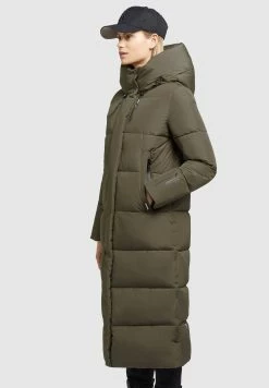 Khujo Soulani2 - Abrigo De Invierno Mujer, Khaki Grün | Abrigos de Invierno Elegantes -Khujo Ventas 7e8929193a014aaa86bd3ae290af9392