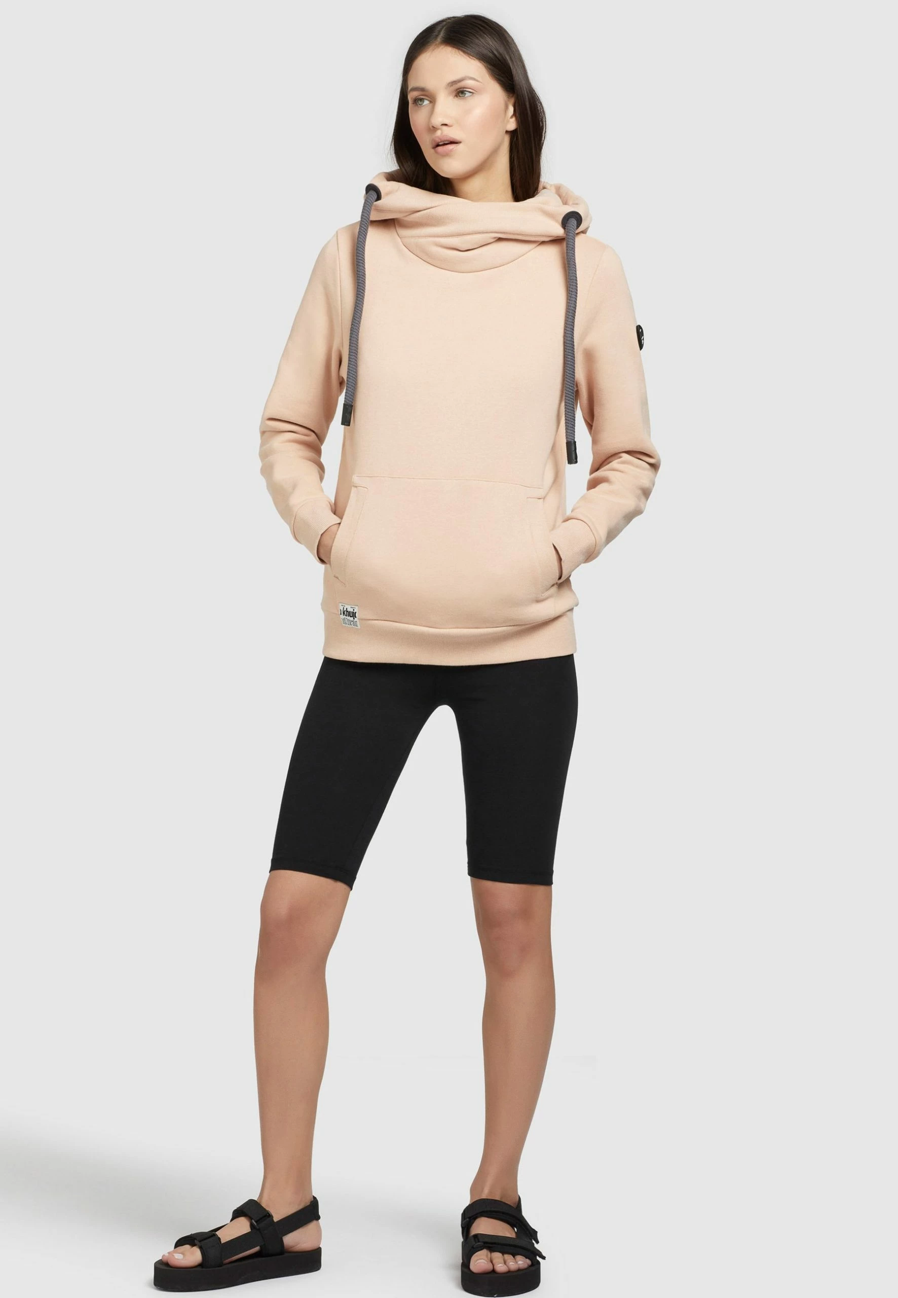 Khujo Rhabea - Sudadera con Capucha para Mujer - Color Aprikot 4 Khujo Rhabea - Sudadera con Capucha para Mujer - Color Aprikot - Imagen 2