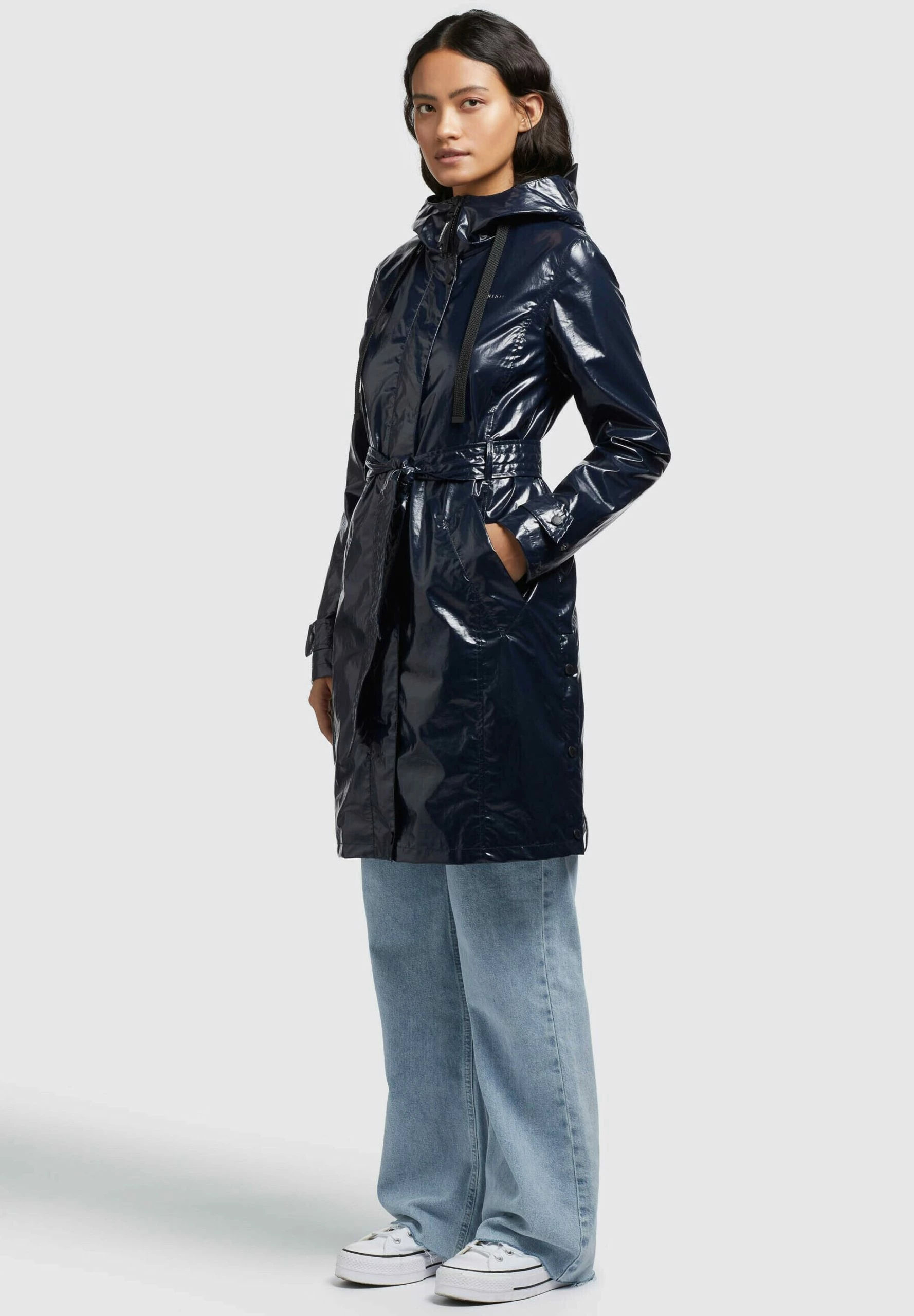 Khujo Alecia - Gabardina - Dunkelblau 4 Khujo Alecia - Gabardina - Dunkelblau - Imagen 2