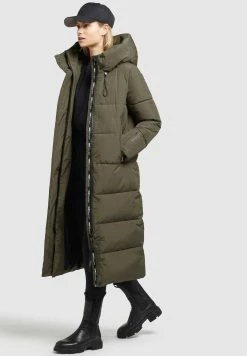 Khujo Soulani2 - Abrigo De Invierno Mujer, Khaki Grün | Abrigos de Invierno Elegantes -Khujo Ventas a3e1284aa1264633914325c71396b7b6