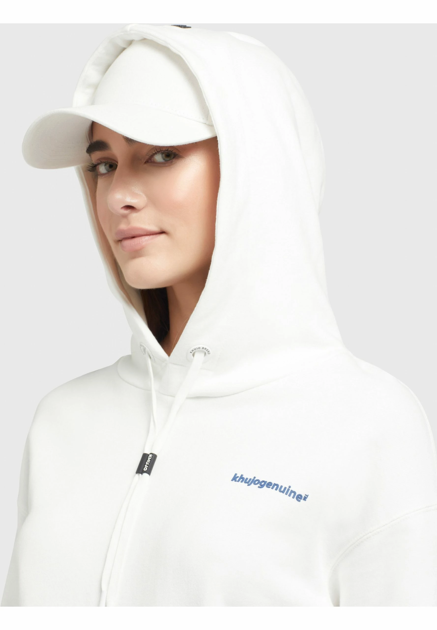 Khujo Dalia - Sudadera con Capucha para Mujer - Jersey Cómodo - Color Naturweiß 8 Khujo Dalia - Sudadera con Capucha para Mujer - Jersey Cómodo - Color Naturweiß - Imagen 6