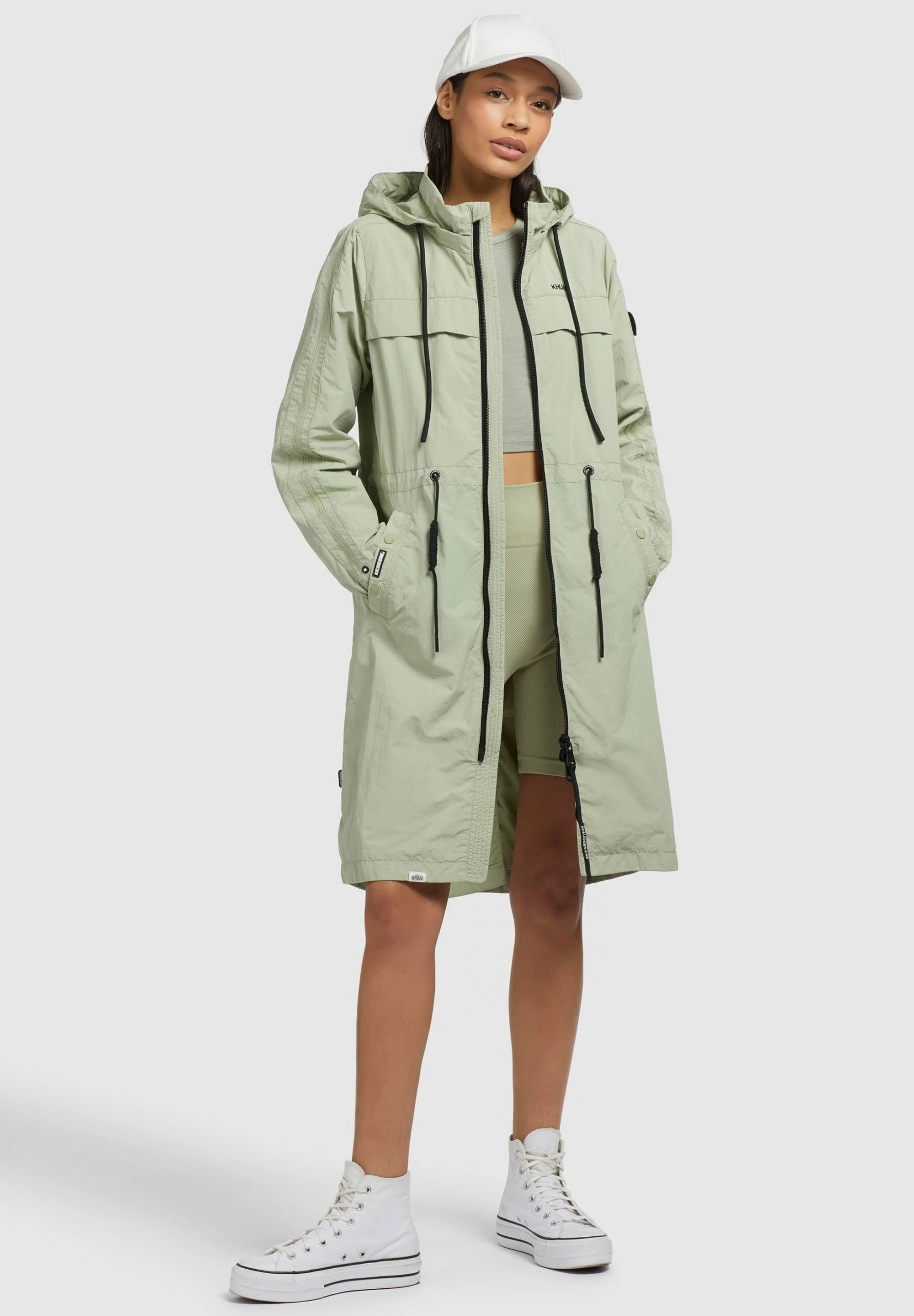 Khujo Mantel Voya3 - Parka Impermeable para Mujer en Blassgrün 6 Khujo Mantel Voya3 - Parka Impermeable para Mujer en Blassgrün - Imagen 4