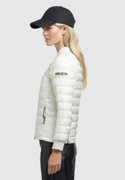 Khujo Maude Shiny - Chaqueta Bomber Cremeweiß para Mujer -Khujo Ventas bff0acdcf5ad4716b8196402c0f25b8b
