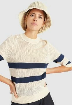 Khujo Chumane - Camiseta Estampada - Sand/Dark Blue -Khujo Ventas c0690b5fd1034e57bb843c30652a755c