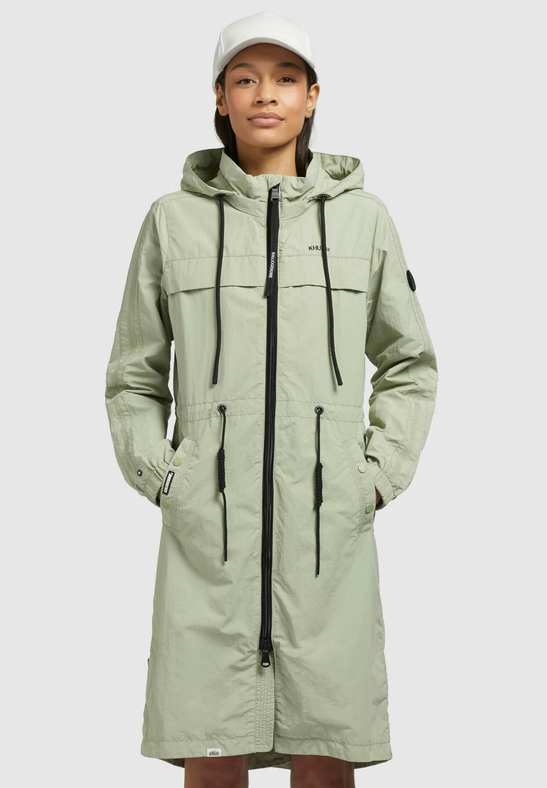 Khujo Mantel Voya3 - Parka Impermeable para Mujer en Blassgrün 3 Khujo Mantel Voya3 - Parka Impermeable para Mujer en Blassgrün