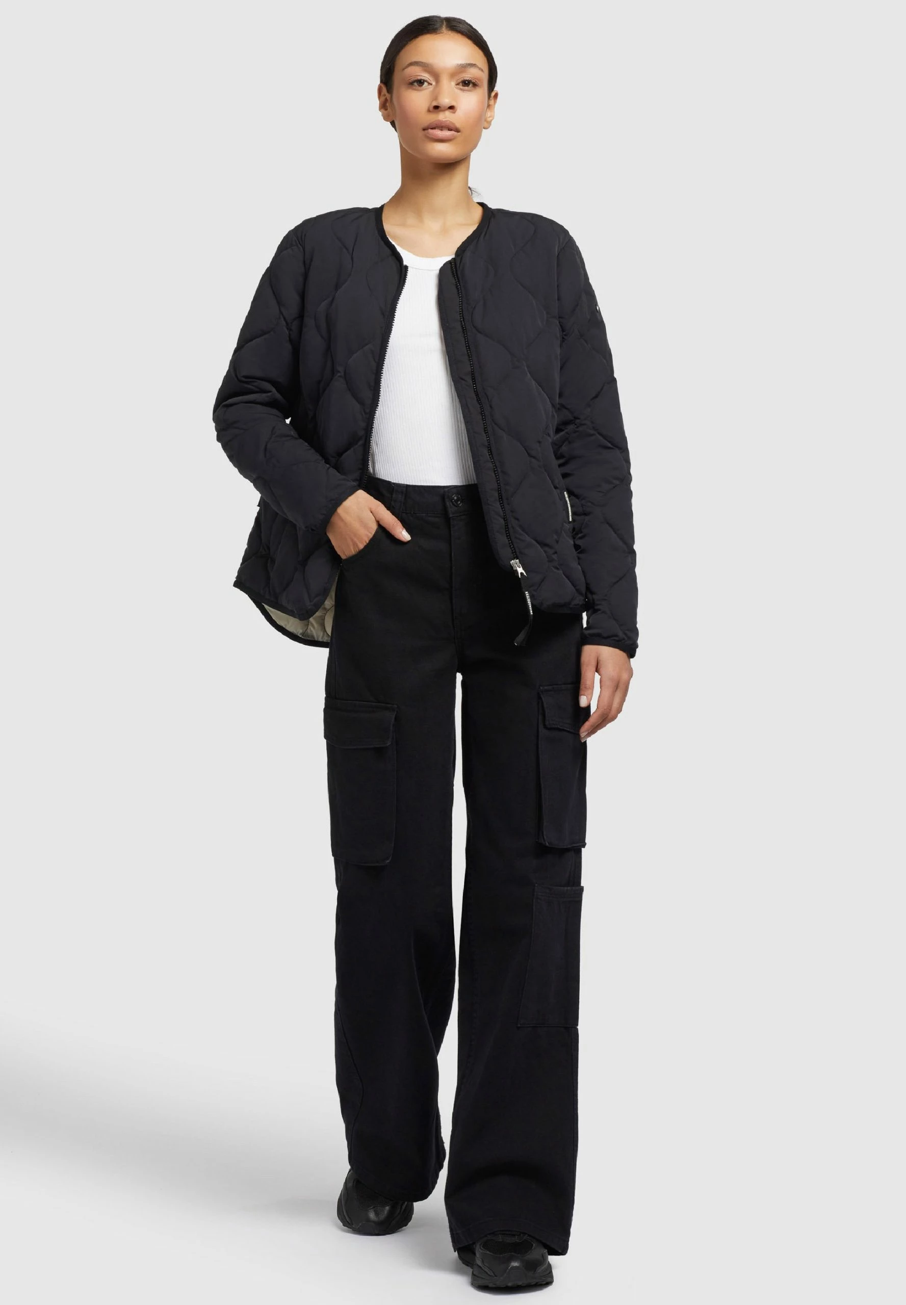 Chaqueta De Entretiempo Khujo Alma - Mujer - Schwarz 4 Chaqueta De Entretiempo Khujo Alma - Mujer - Schwarz - Imagen 2