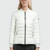 Khujo Maude Shiny - Chaqueta Bomber Cremeweiß para Mujer -Khujo Ventas cd4485e4fff649c59c6d5df46ed80864
