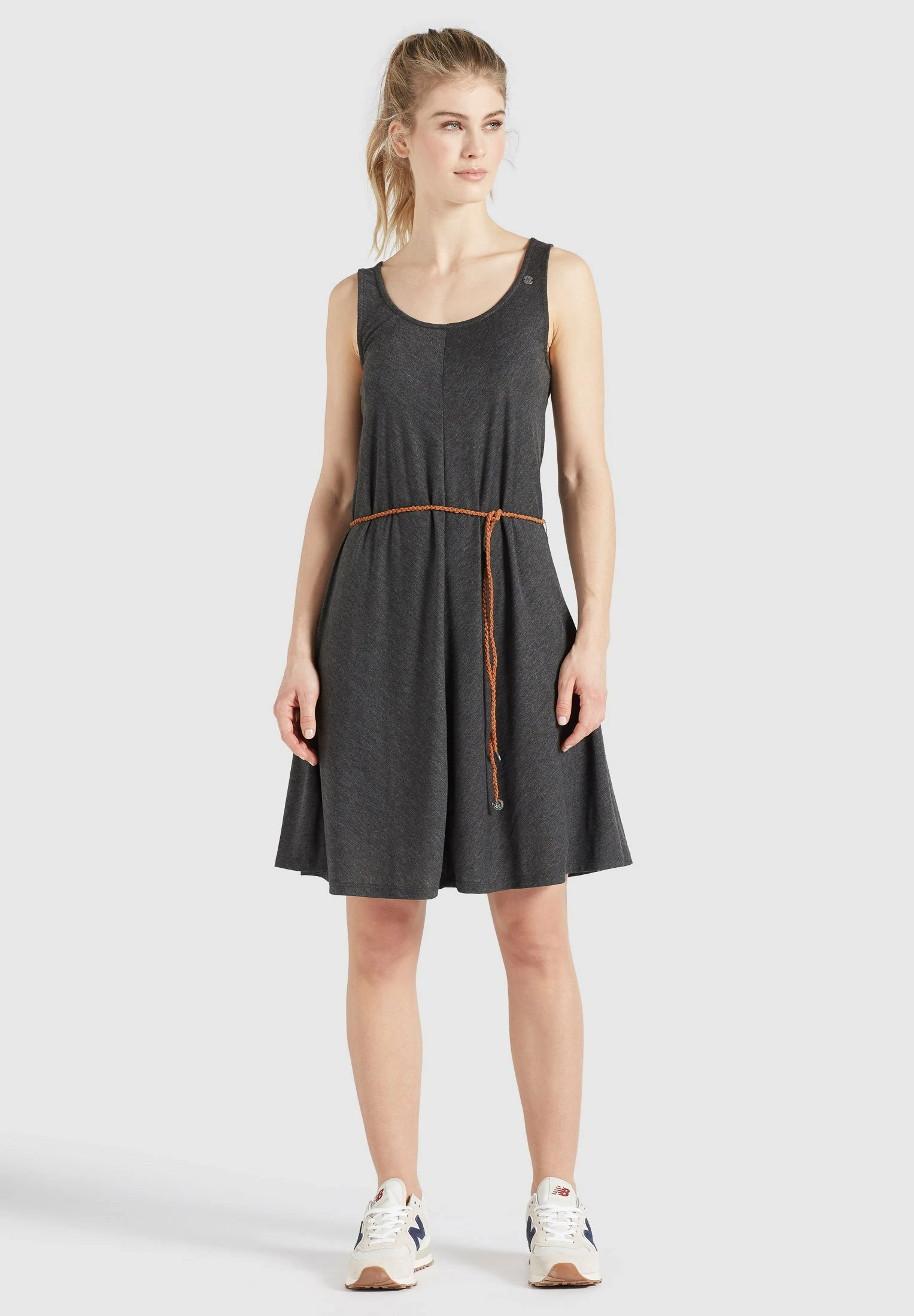 Khujo Padma - Vestido Ligero Mujer Dunkelgrau Meliert - Estilo Cómodo y Moderno 10 Khujo Padma - Vestido Ligero Mujer Dunkelgrau Meliert - Estilo Cómodo y Moderno - Imagen 8