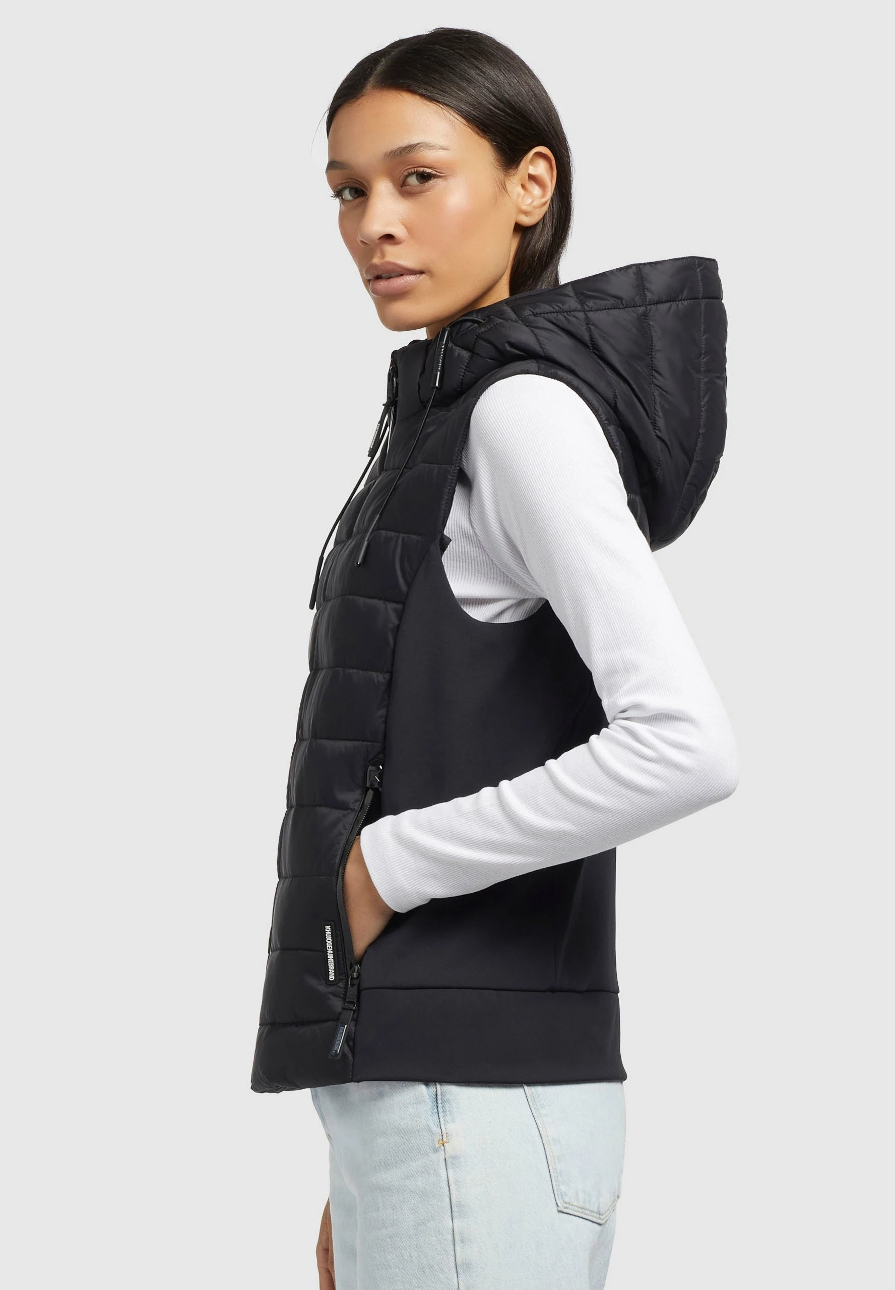 Khujo Fabia Matt - Chaleco - Schwarz 7 Khujo Fabia Matt - Chaleco - Schwarz - Imagen 5