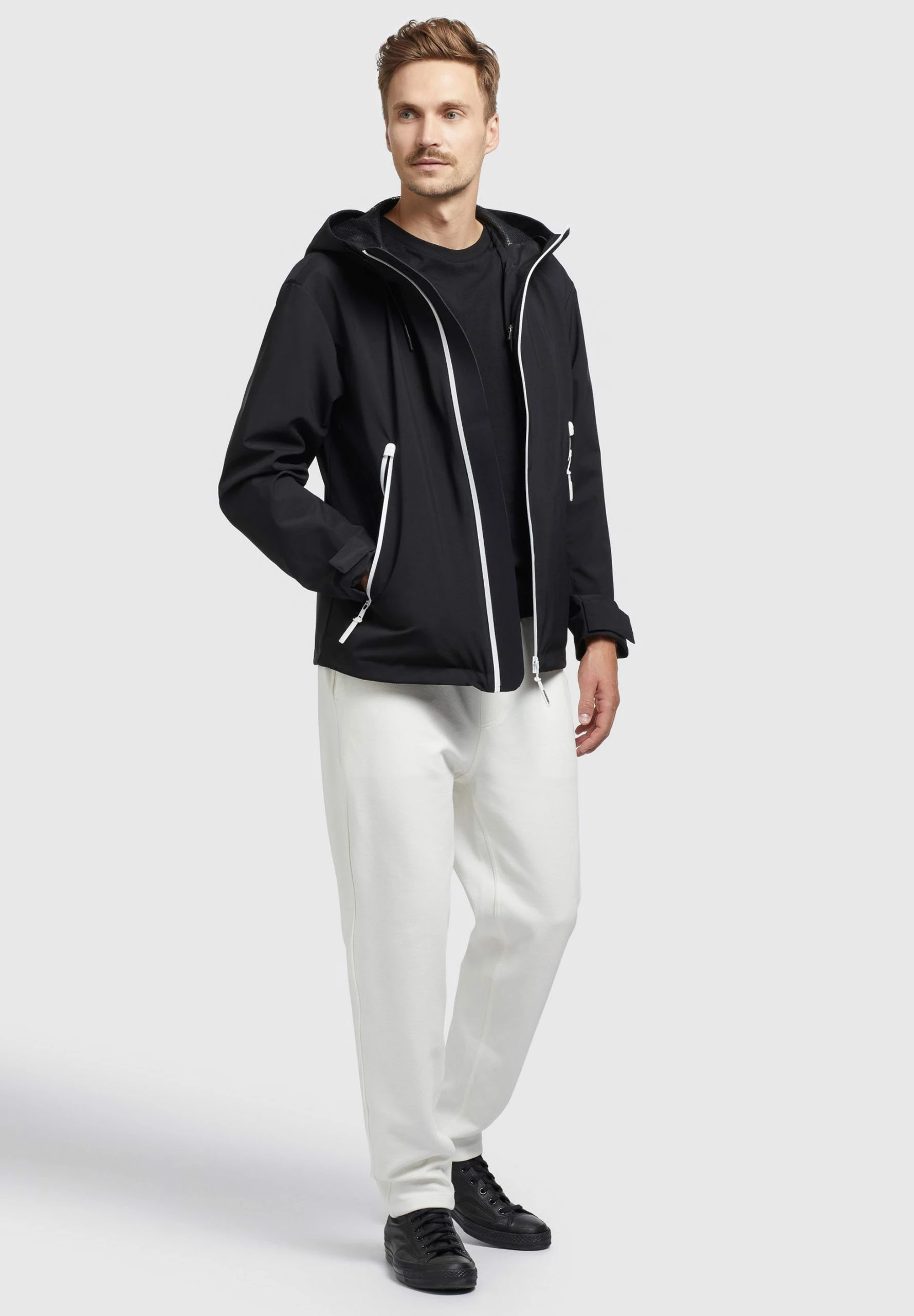 Khujo Neal - Chaqueta Outdoor Hombre Schwarz - Abrigo Impermeable y Ligero 4 Khujo Neal - Chaqueta Outdoor Hombre Schwarz - Abrigo Impermeable y Ligero - Imagen 2