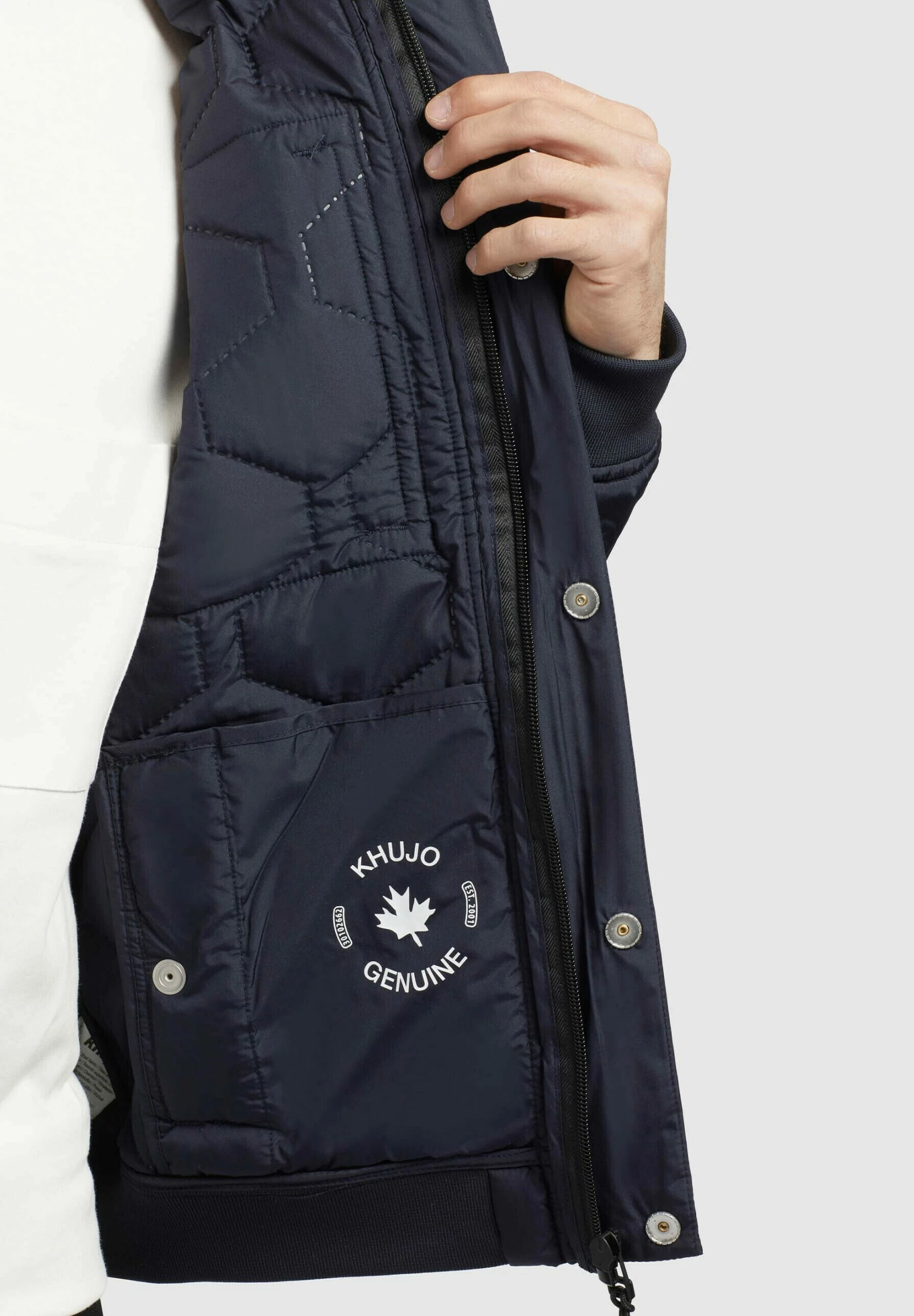 Khujo Carlson - Chaqueta De Entretiempo Hombre Dunkelblau - Abrigo Ligero y Elegante 9 Khujo Carlson - Chaqueta De Entretiempo Hombre Dunkelblau - Abrigo Ligero y Elegante - Imagen 7